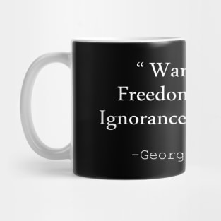 George Orwell quote Mug